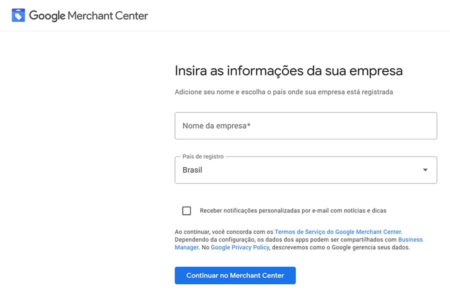 google merchant center como configurar 2